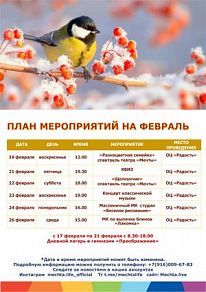 План на февраль 2025